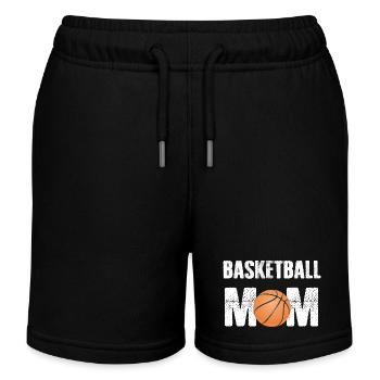 Basket-ball - Short de jogging enfant bio Stanley/Stella - noir - Devant
