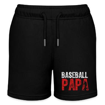 Baseball Papa Grandpa Fans - Short de jogging enfant bio Stanley/Stella - noir - Devant