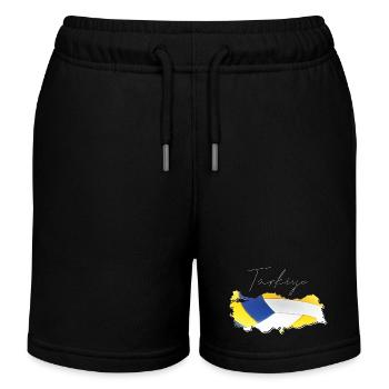 Turquie Türkiye Carte Encadrée Volley-ball TR - Short de jogging enfant bio Stanley/Stella - noir - Devant