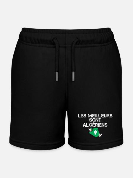 Les meilleurs sont Algériens - Short de jogging enfant bio Stanley/Stella - noir