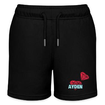 Precious Ayden - Kids Organic Sweat Shorts by Stanley/Stella - black - Front
