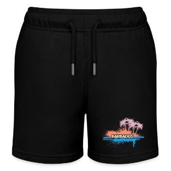 Geschenk für Barbados - Kinder Organic Joggingshorts Mini Bolter von Stanley/Stella - Schwarz - Vorne