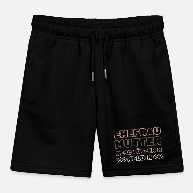 Ehefrau Mutter Beschützer Heldin Gattin Gemahlin Kinder Organic Joggingshorts Mini Bolter von Stanley/Stella