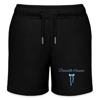 Blaue Schleife Brautjungfer - Kinder Organic Joggingshorts Mini Bolter von Stanley/Stella - Schwarz - Vorne