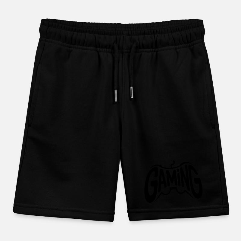 Gaming - Cooles Controller-Logo Kinder Organic Joggingshorts Mini Bolter von Stanley/Stella