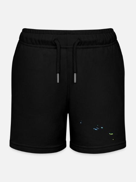 Azores - Kinder Organic Joggingshorts Mini Bolter von Stanley/Stella - Schwarz