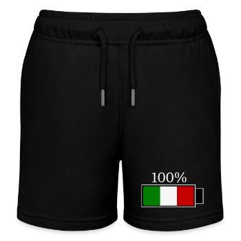 Italy Italian flag flag gift - Kids Organic Sweat Shorts by Stanley/Stella - black - Front