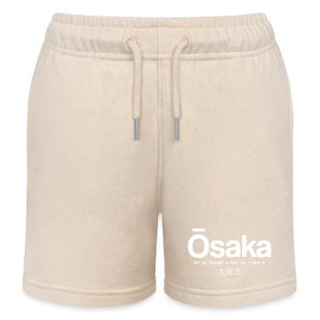 Osaka Coordine le logo de la ville - Short de jogging enfant bio Stanley/Stella - écru doux - Devant