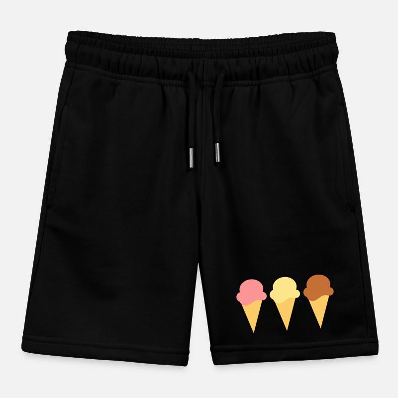 Eis Eiscreme Erdbeereis Vanilleeis Schokoeis Kinder Organic Joggingshorts Mini Bolter von Stanley/Stella