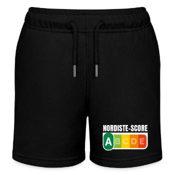 NORDISTE SCORE - Humour noir - Short de jogging enfant bio Stanley/Stella - noir - Devant