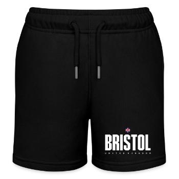 Bristol UK Bloc Mot-symbole - Short de jogging enfant bio Stanley/Stella - noir - Devant