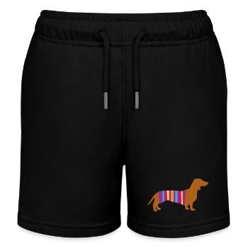 Teckel Rayure Chien Chien Race Chien Chien Promenade Bello Fan - Short de jogging enfant bio Stanley/Stella - noir - Devant