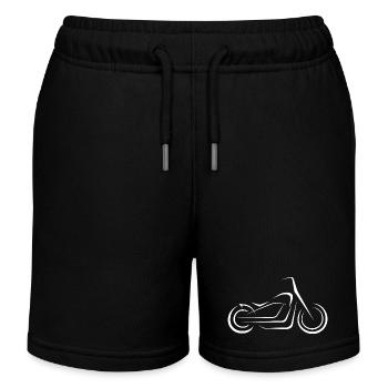 lignes de moto chopper - illustration pour motards - Short de jogging enfant bio Stanley/Stella - noir - Devant