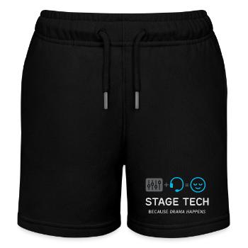 Theatertechnik-crew Bühnentechniker Ton - Kinder Organic Joggingshorts Mini Bolter von Stanley/Stella - Schwarz - Vorne