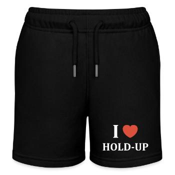 Ich mag Hold-Up - Kinder Organic Joggingshorts Mini Bolter von Stanley/Stella - Schwarz - Vorne