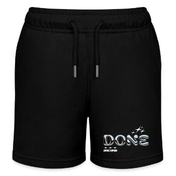 Design de bulles chromées 2028 terminé - Short de jogging enfant bio Stanley/Stella - noir - Devant