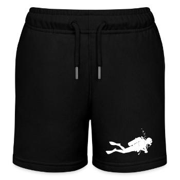 Kurz und klar Diving - Kinder Organic Joggingshorts Mini Bolter von Stanley/Stella - Schwarz - Vorne