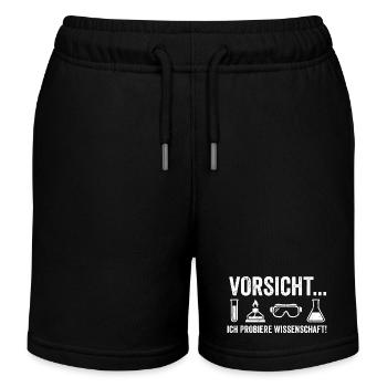 Chemie Humor Shirt für Wissenschaft Fans - Kinder Organic Joggingshorts Mini Bolter von Stanley/Stella - Schwarz - Vorne