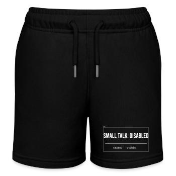 Small Talk: Disabled Status - Kinder Organic Joggingshorts Mini Bolter von Stanley/Stella - Schwarz - Vorne
