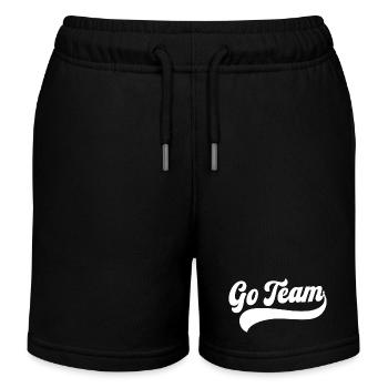 GO-Team - Kinder Organic Joggingshorts Mini Bolter von Stanley/Stella - Schwarz - Vorne