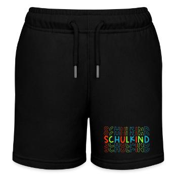 Schulkind Einschulung Schulanfang - Kinder Organic Joggingshorts Mini Bolter von Stanley/Stella - Schwarz - Vorne