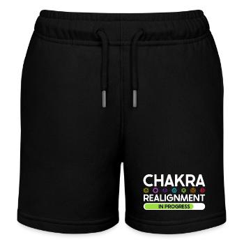 Chakra Ausrichtung - Energie im Fluss - Kinder Organic Joggingshorts Mini Bolter von Stanley/Stella - Schwarz - Vorne
