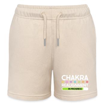 Chakra Ausrichtung - Energie im Fluss - Kinder Organic Joggingshorts Mini Bolter von Stanley/Stella - Natur - Vorne