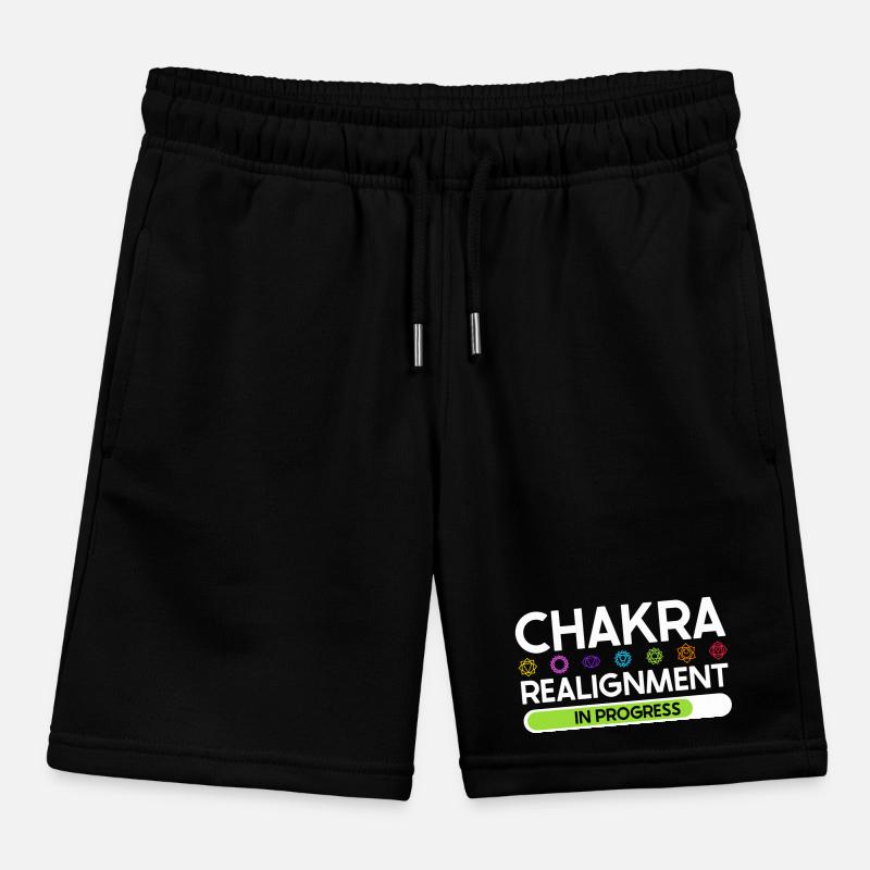 Chakra Alignment - Energy in Flow Kids Organic Sweat Shorts by Stanley/Stella
