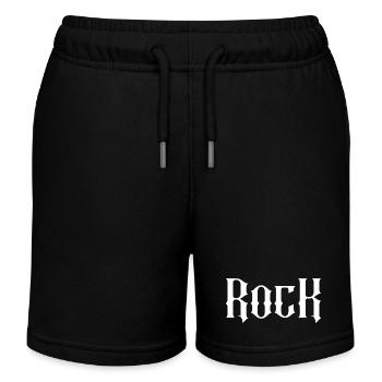 Conception typographique Rock Gothic - Short de jogging enfant bio Stanley/Stella - noir - Devant