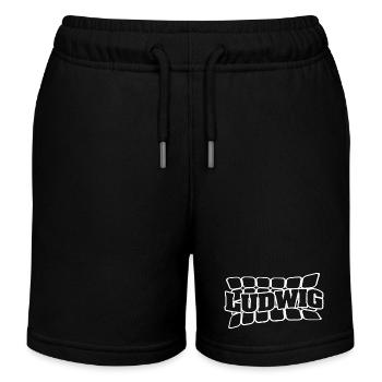Vorname Ludwig - Kinder Organic Joggingshorts Mini Bolter von Stanley/Stella - Schwarz - Vorne
