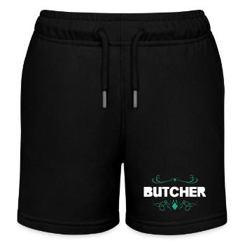 Police vintage à flair boucher - Short de jogging enfant bio Stanley/Stella - noir - Devant