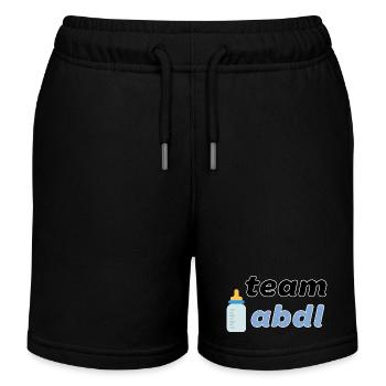 Team ABDL - Kinder Organic Joggingshorts Mini Bolter von Stanley/Stella - Schwarz - Vorne
