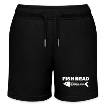 FISH HEAD - Kinder Organic Joggingshorts Mini Bolter von Stanley/Stella - Schwarz - Vorne