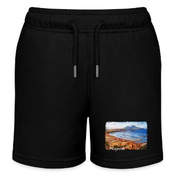 Le golfe de Naples en Italie - Short de jogging enfant bio Stanley/Stella - noir - Devant