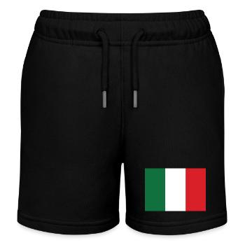 Italien Flagge - Kinder Organic Joggingshorts Mini Bolter von Stanley/Stella - Schwarz - Vorne