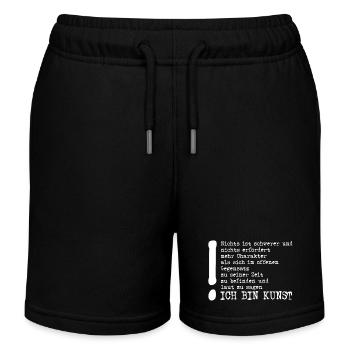 Tucholsky-Beuys | Sag Ich bin Kunst - Kinder Organic Joggingshorts Mini Bolter von Stanley/Stella - Schwarz - Vorne