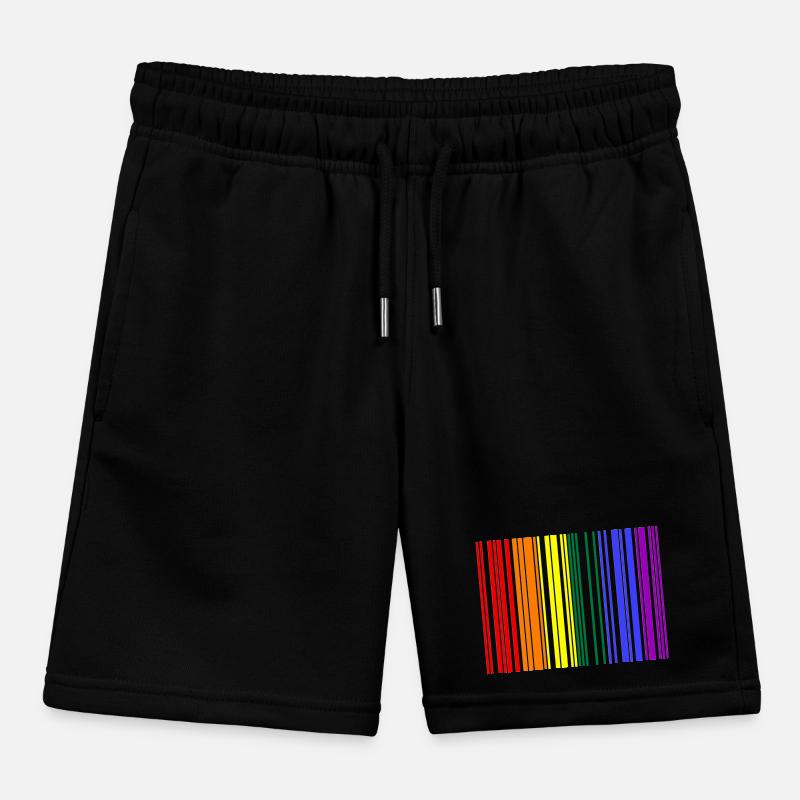Code-barres arc-en-ciel Short de jogging enfant bio Stanley/Stella