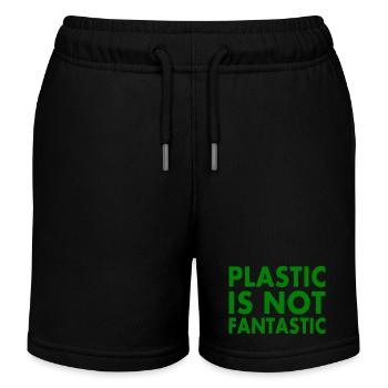 Plastic is not fantastic - Short de jogging enfant bio Stanley/Stella - noir - Devant