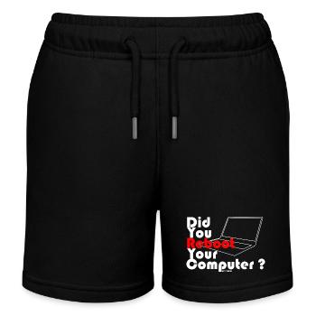 Did you reboot your computer? IT TECH - Kids Organic Sweat Shorts by Stanley/Stella - black - Front