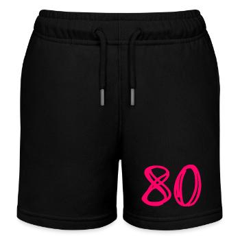 80 JAHRE. 80-JÄHRIGES JUBILÄUM. GEBURTSTAG 80 JAHRE. 80 - Kinder Organic Joggingshorts Mini Bolter von Stanley/Stella - Schwarz - Vorne