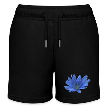 Gardien Fleur Bleue Chicorée Fleur Pourpre - Short de jogging enfant bio Stanley/Stella - noir - Devant
