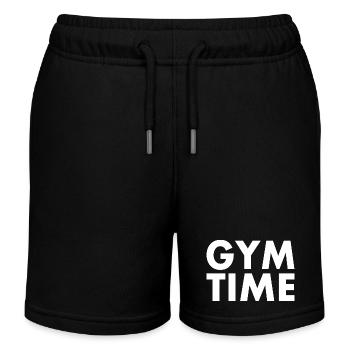 Gym time - Short de jogging enfant bio Stanley/Stella - noir - Devant