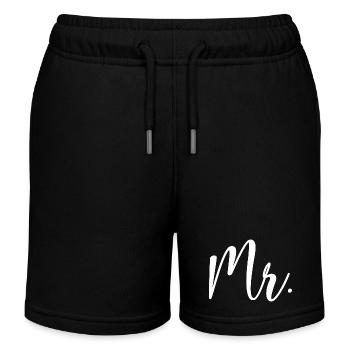 M. Matching Couple Fiançailles Mariage Lune de miel - Short de jogging enfant bio Stanley/Stella - noir - Devant