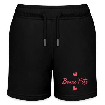 BONNE FÊTE. FÊTE DES MÈRES. FÊTE DES PÈRES. FÊTE - Short de jogging enfant bio Stanley/Stella - noir - Devant