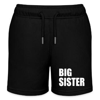 Big sister - Kinder Organic Joggingshorts Mini Bolter von Stanley/Stella - Schwarz - Vorne