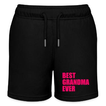 Best grandma ever - Kinder Organic Joggingshorts Mini Bolter von Stanley/Stella - Schwarz - Vorne
