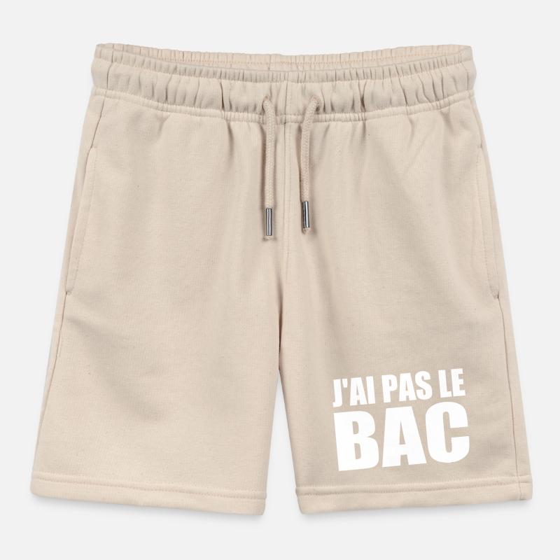 j'ai pas le bac Short de jogging enfant bio Stanley/Stella