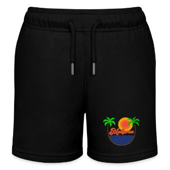 Majorque - Short de jogging enfant bio Stanley/Stella - noir - Devant