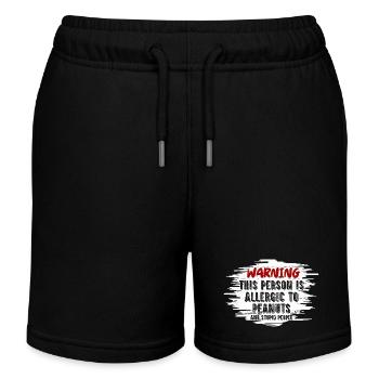 Cette personne est allergique aux arachides Allergique aux noix A - Short de jogging enfant bio Stanley/Stella - noir - Devant