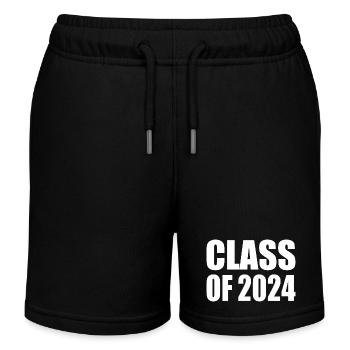 Class of 2024 - Kids Organic Sweat Shorts by Stanley/Stella - black - Front